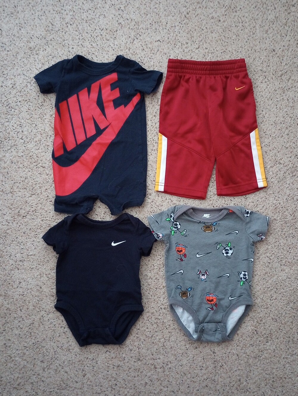 Huge Lot Of Nike Adidas Puma Champion Jordan Under Armour Hurley Baby Onesies - Picture 5 of 15